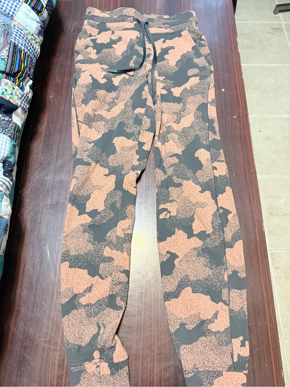 lululemon athletica Women's Camouflage Joggers in Black and Orange